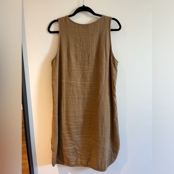 Beaton Linen Sleeveless Dress. Size Large. - Picture 4 of 4